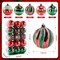30PCS Christmas Ball Ornaments - 2.36 Inch Red Green White Christmas Balls, Shatterproof Christmas Tree Hanging Ball Ornaments Decorations for Xmas Trees
